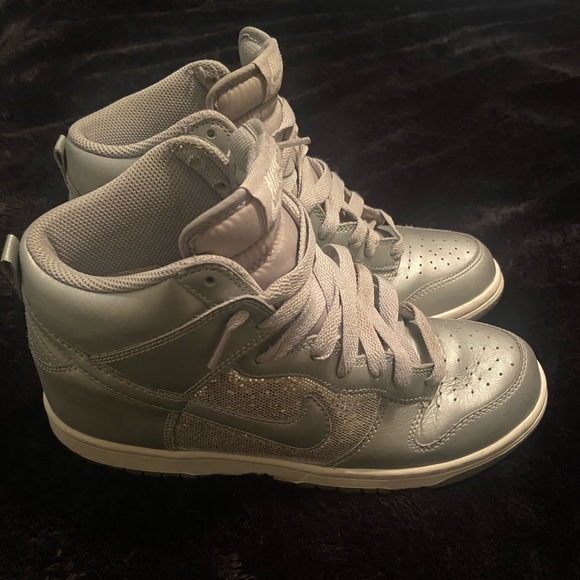 Nike Shoes - Silver nike dunks
